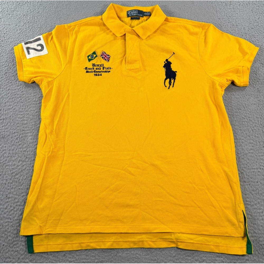 Polo Ralph Lauren Brazil Track and Field World Championships 1934 Men's Size XL